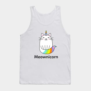 Meownicorn Cat Unicorn Tank Top